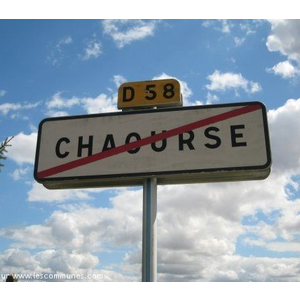 panneau à la sortie de Chaourse