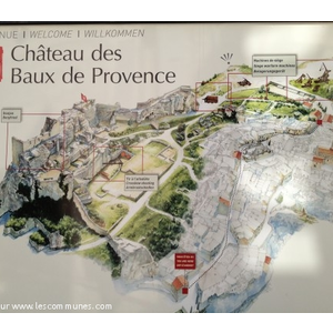 carte du château des Baux de Provence