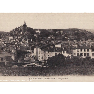 carte postale de champeix