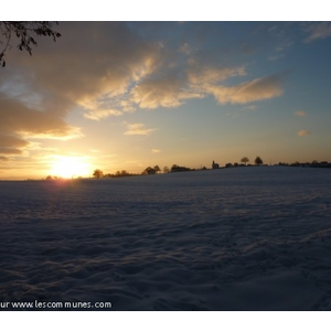 Coucher de soleil sur Salmbach - Janvier 2011