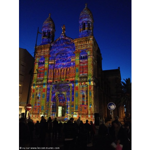 Illumination de la basilique Notre Dame de la Victoire à Saint Raphael (83)